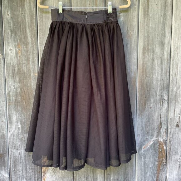 eShakti Formal Black A-Line Skirt Womens Size S/4 Whimsigoth Fairycore Ballet - Picture 12 of 12